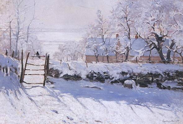 The Magpie Print by Claude Monet