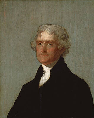 Thomas Jefferson Print by Gilbert Stuart