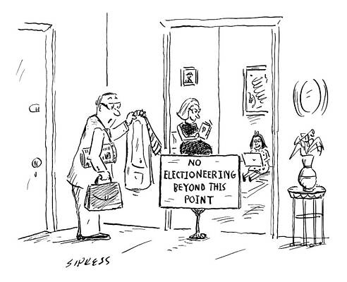 Wall Art - Drawing - New Yorker November 7th, 2016 by David Sipress