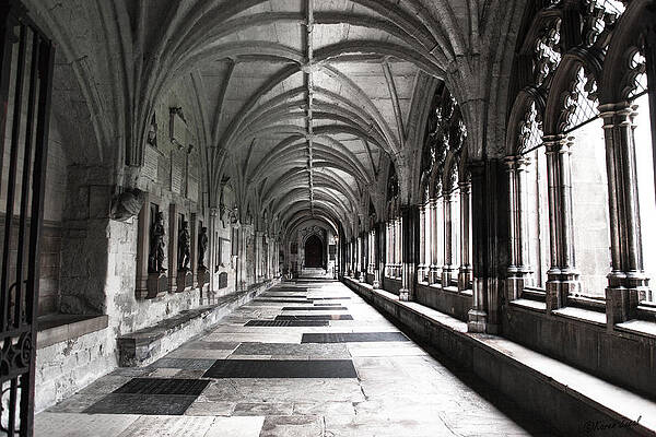 Wall Art - Photograph - Westminister Abbey Cloister by Karen Varnas