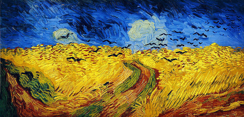 Wall Art - Painting - Wheatfield With Crows #2 by Vincent Van Gogh