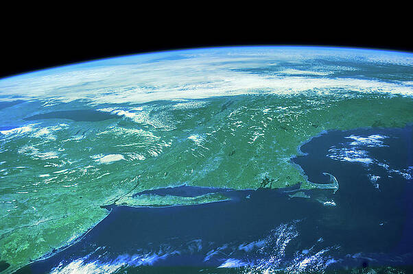 Wall Art - Photograph - View Of Planet Earth From Space Showing #21 by Panoramic Images
