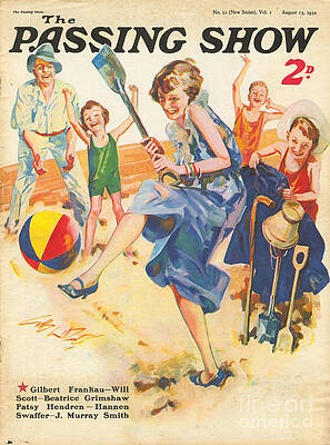 Wall Art - Drawing - 1930s,uk,the Passing Show,magazine Cover #25 by The Advertising Archives