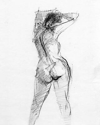 Wall Art - Drawing - Untitled #493 by Chris N Rohrbach