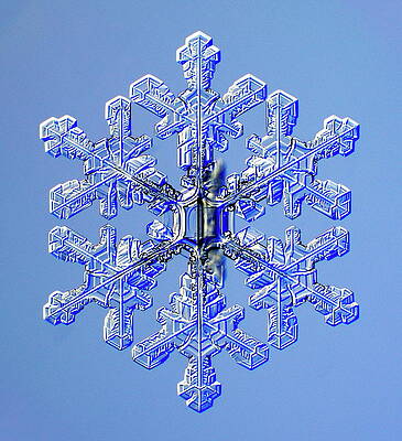 Wall Art - Photograph - Snowflake #27 by Science Photo Library
