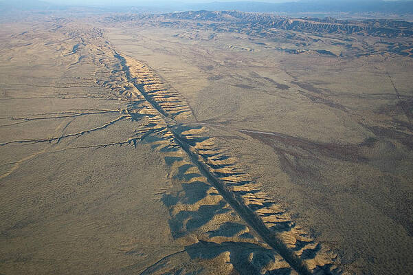Wall Art - Photograph - Aerial Of The San Andeas Fault #3 by Peter Essick