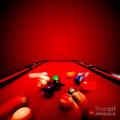 Wall Art - Photograph - Billards pool game #3 by Michal Bednarek