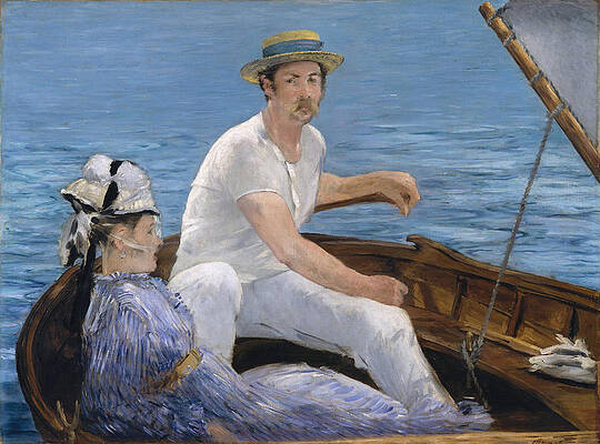 Boating Print by Edouard Manet