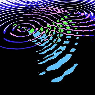 Wall Art - Photograph - Circular Wave Interference #3 by Science Photo Library