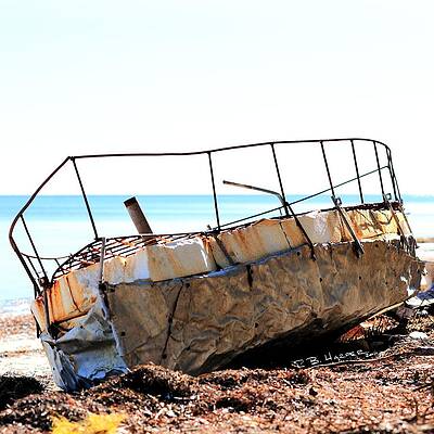 Wall Art - Photograph - Cuban Chug Beached #3 by R B Harper