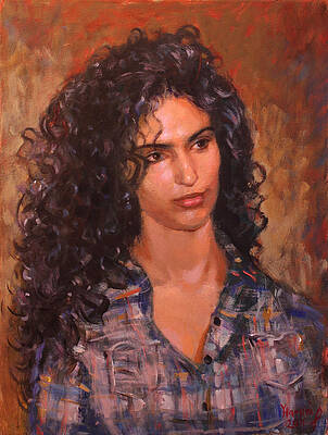 Curly Hair Paintings - Fine Art America
