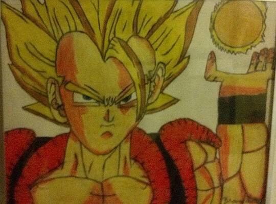 Goku Super Saiyan God Drawing by Michael Leggs - Pixels