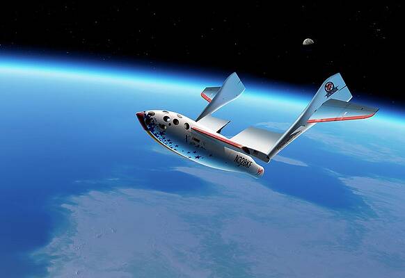 Wall Art - Photograph - Spaceshipone In Orbit #3 by Science Photo Library