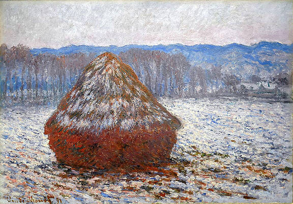 Stack of Wheat Print by Claude Monet