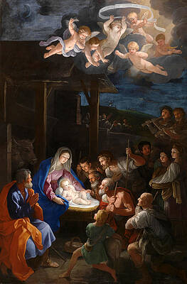 The Adoration of the Shepherds Print by Guido Reni