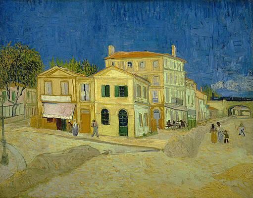 Wall Art - Painting - The Yellow House #3 by Vincent Van Gogh