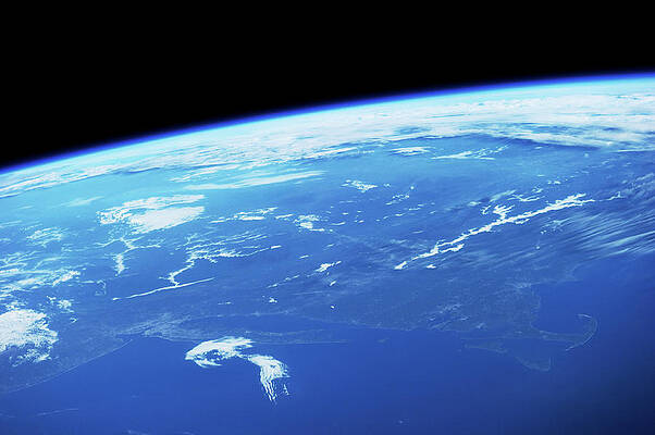 Wall Art - Photograph - View Of Planet Earth From Space Showing #3 by Panoramic Images