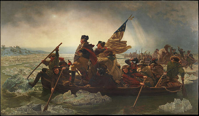 Washington Crossing the Delaware Print by Emanuel Gottlieb Leutze