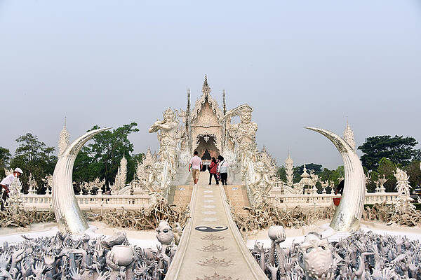 Wall Art - Photograph - Wat Rong Khun The White Temple #3 by Robert Kennett