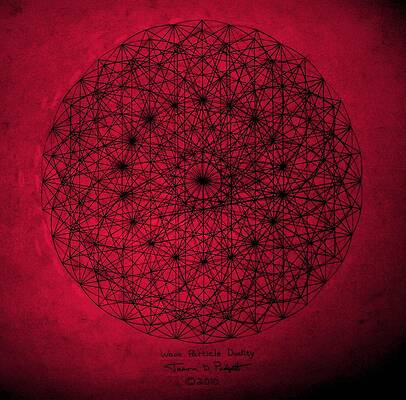 Wall Art - Drawing - Wave Particle Duality #2 by Jason Padgett