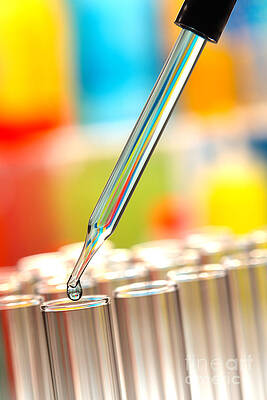Wall Art - Photograph - Laboratory Test Tubes in Science Research Lab #30 by Science Research Lab