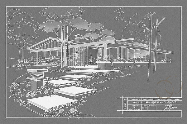 301 Cypress Drive - charcoal by Larry Hunter 301 Cypress Drive - charcoal by Larry Hunter