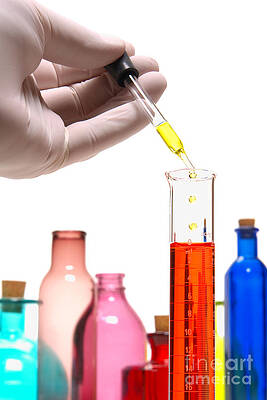 Wall Art - Photograph - Laboratory Experiment in Science Research Lab #33 by Science Research Lab