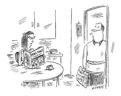 Wall Art - Drawing - New Yorker October 10th, 2005 by David Sipress