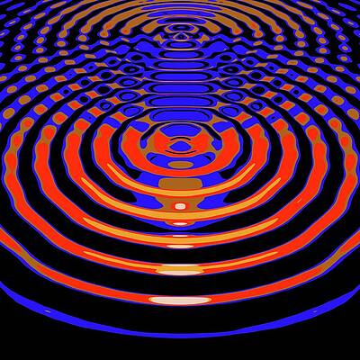 Wall Art - Photograph - Circular Wave Interference #4 by Science Photo Library