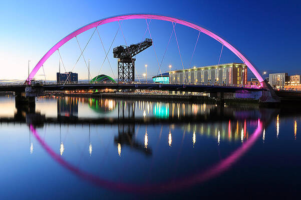 Wall Art - Photograph - Glasgow Clyde Arc Bridge #4 by Grant Glendinning