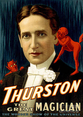 Wall Art - Photograph - Howard Thurston, American Magician #4 by Photo Researchers