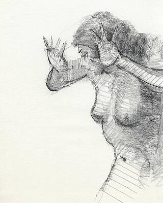 Wall Art - Drawing - Untitled #412 by Chris N Rohrbach