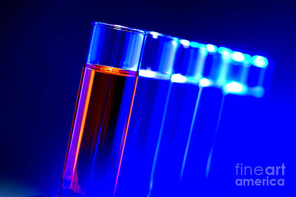 Wall Art - Photograph - Laboratory Test Tubes in Science Research Lab #42 by Science Research Lab