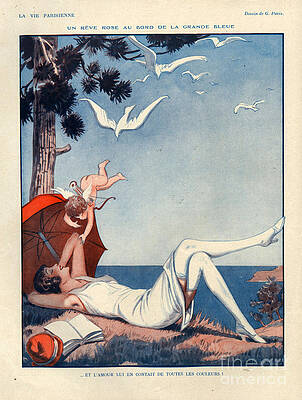 Wall Art - Drawing - 1920s France La Vie Parisienne Magazine by The Advertising Archives