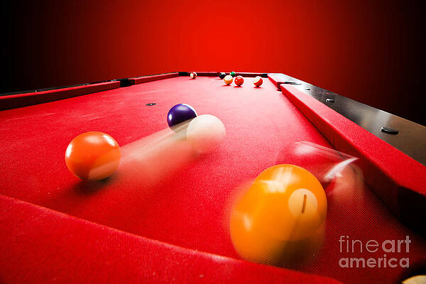 Wall Art - Photograph - Billards pool game #5 by Michal Bednarek