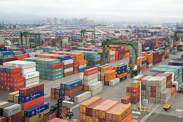 Wall Art - Photograph - Container Port #5 by Science Photo Library