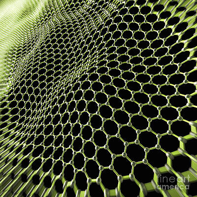 Wall Art - Photograph - Graphene Structure #5 by Science Picture Co