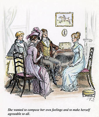 Wall Art - Drawing - Pride & Prejudice, 1894 #5 by Granger