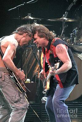 Wall Art - Photograph - Eddie Van Halen and Michael Anthony - Van Halen #1 by Concert Photos