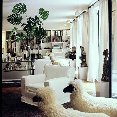 Wall Art - Photograph - Yves Saint Laurent's Living Room #5 by Horst P. Horst