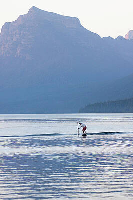 Wall Art - Photograph - A Man Stand Up Paddle Boards Sup #6 by Craig Moore