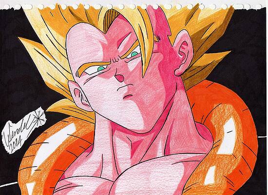 Super Saiyan 5 Vegito And Super Saiyan 5 Gogeta Drawing by Brandon Forney -  Fine Art America