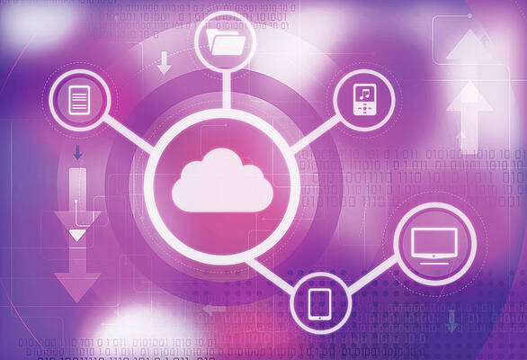 File Sharing Wall Art - Photograph - Illustration Of Cloud Computing by Fanatic Studio / Science Photo Library