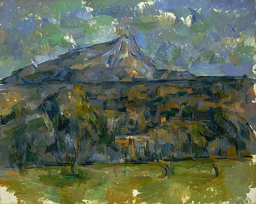 Mont Sainte-Victoire Print by Paul Cezanne