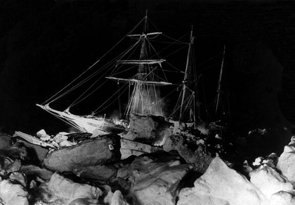 Wall Art - Photograph - Shackletons Endurance Trapped In Pack #6 by Science Source