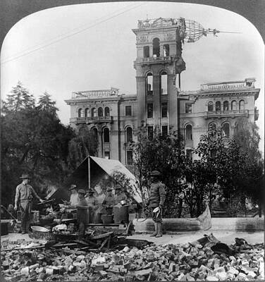 Wall Art - Painting - San Francisco Earthquake #63 by Granger