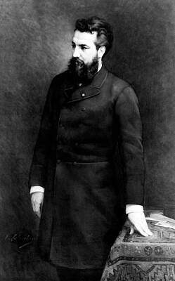 Wall Art - Painting - Alexander Graham Bell #7 by Science Source
