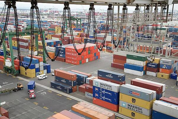 Wall Art - Photograph - Container Port #7 by Science Photo Library