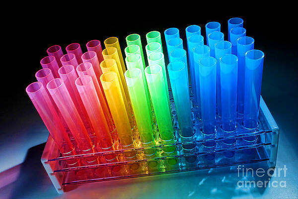 Wall Art - Photograph - Laboratory Test Tubes in Science Research Lab #7 by Science Research Lab