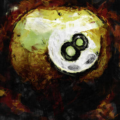Wall Art - Digital Art - 8 Ball Abstract by David G Paul